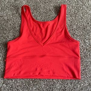 Lululemon Power Pivot Tank Top - Red Size 10